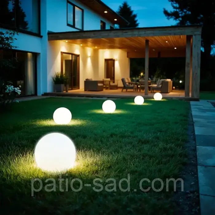 Багатоколірна  освітлююча куля -  світильник S (Ø 30 x 30 см), фото 1