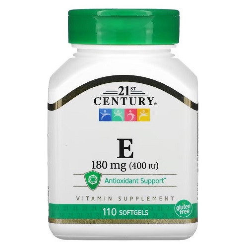 Вітаміни 21st Century Vitamin E 180 mg (400 IU)(110 капсул.), фото 1