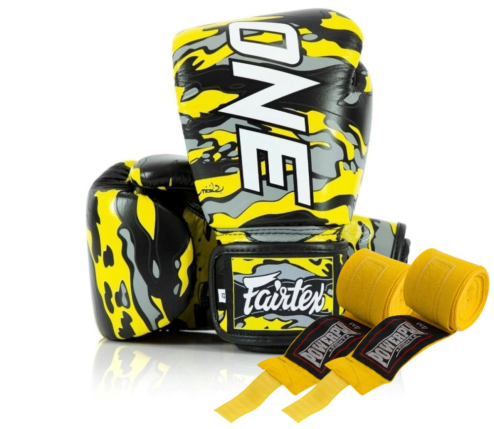 Боксерські рукавиці Fairtex BGV-ONE X STBG (натуральна шкіра) 14 унцій (бинти в комплекті), фото 1