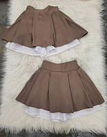 Школьная юбочка-шорты для девочек. 122-140 р.