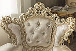 Крісло м'яке класичне в стилі Бароко Мадонна (преміум клас) натуральне дерево, фото 4