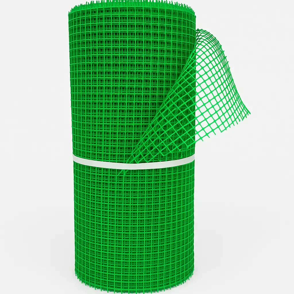 Сітка садова пластикова. Комірка 20х20 мм, рул. 50 см х 20 м. Світло-зелена.