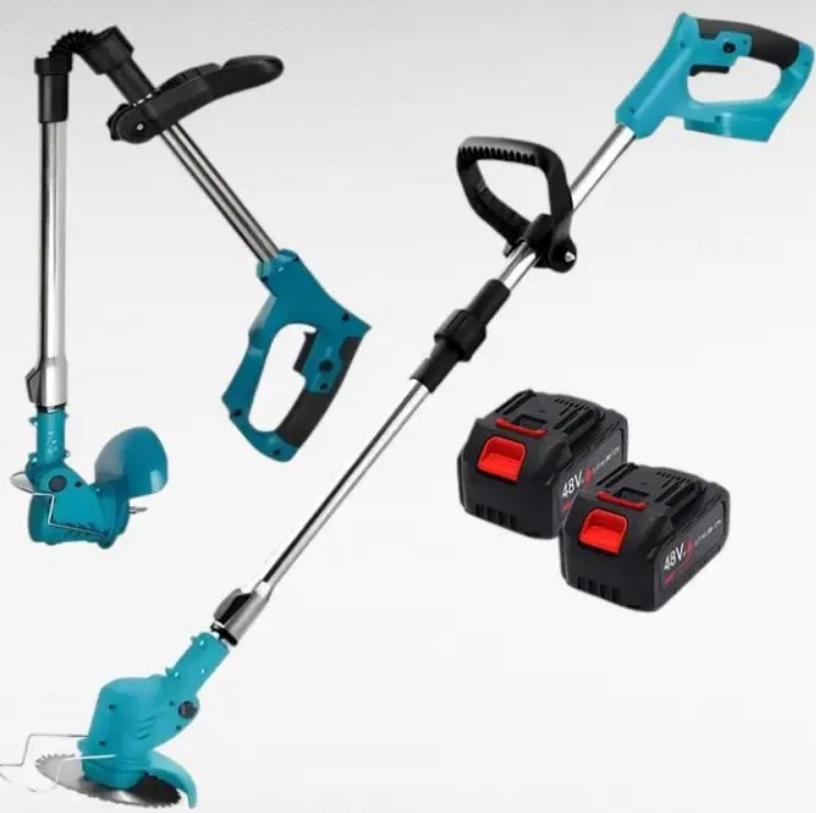 Газонокосарка електрична з 2 акумуляторами 2000 мАг, фото 1