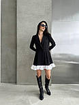 Жіноче коротке плаття піджак на запах із воланом на спідниці та V-подібним декольте (р. 42-48) 33036112, фото 2