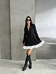 Жіноче коротке плаття піджак на запах із воланом на спідниці та V-подібним декольте (р. 42-48) 33036112, фото 3