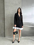 Жіноче коротке плаття піджак на запах із воланом на спідниці та V-подібним декольте (р. 42-48) 33036112, фото 5