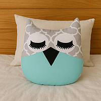 Подушка Хатка Сова Сіра з М’ятою від New and Classic