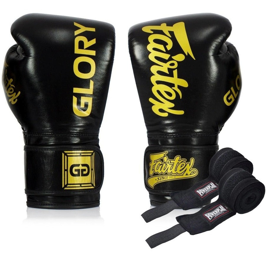 Боксерські рукавиці Fairtex BGVG1 Black 14 унцій (бинти в комплекті), фото 1