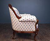 Крісло м'яке класичне в стилі Бароко Ніка (преміум клас) натуральне дерево, фото 2