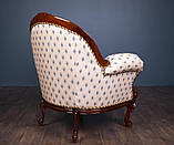 Крісло м'яке класичне в стилі Бароко Ніка (преміум клас) натуральне дерево, фото 3