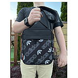 Сумка чоловіча через плече, барсетка чорна 012В, фото 3