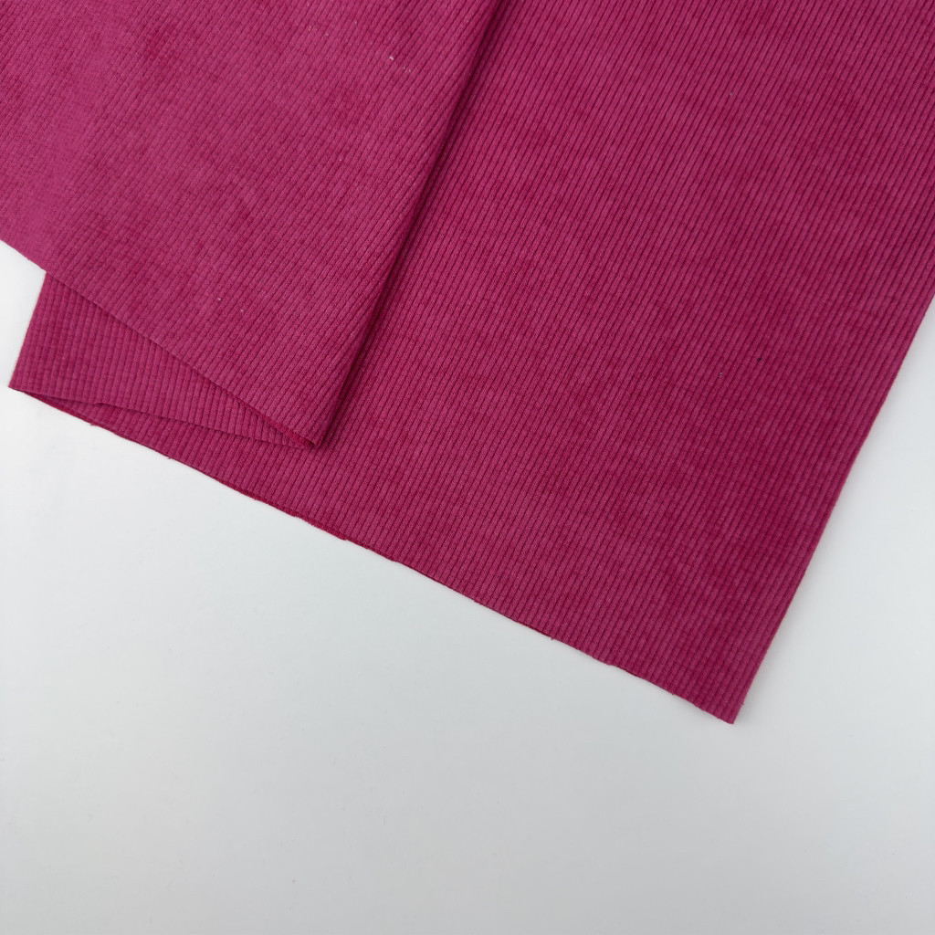 Кашкорсе «Фуксія з велюр ефектом «варьонка»" для двунитки (полотном).