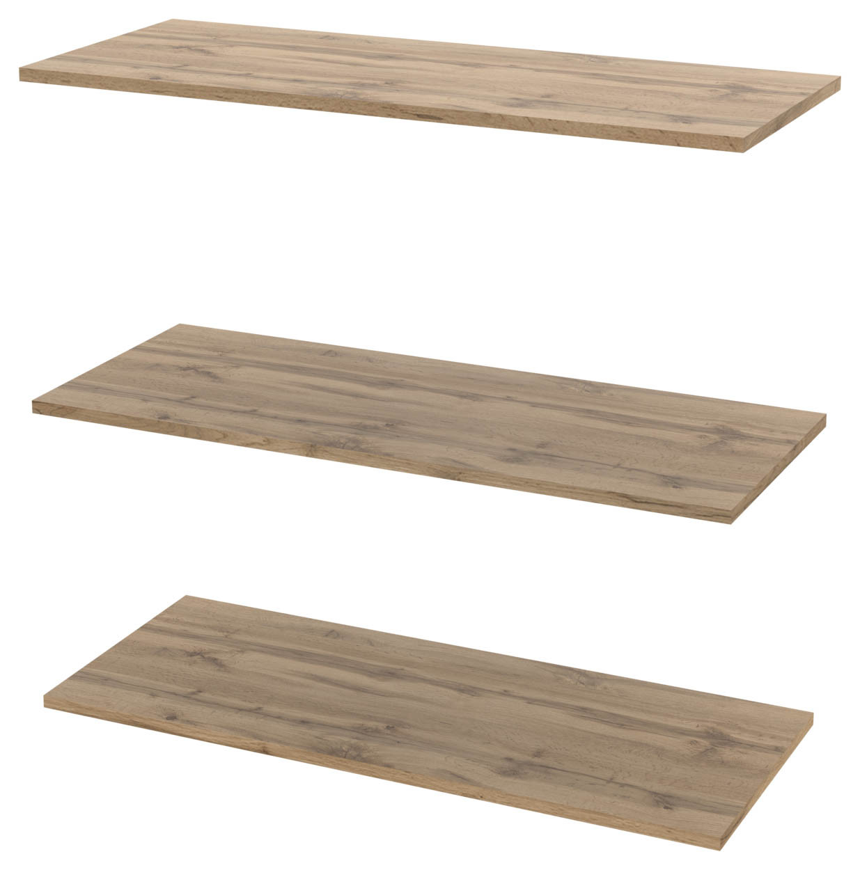 Полиця для одягу Doros Promo Дуб Сонома 3шт. 86.7х35х1.6 (DRS-011563), фото 1