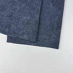 Кашкорсе «Темно синій з велюр ефектом «варьонка»" для двунитки (полотном).ВІДРІЗ 0.35см - ШИРИНА 108см