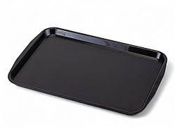 Піднос прямокутний з ручками чорний 43х31 см One Chef NK-504324