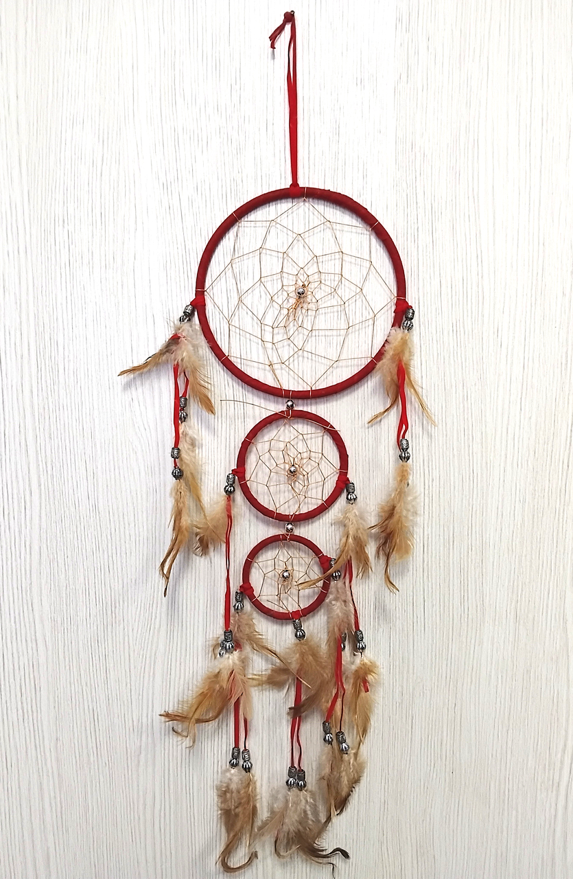 Ловець снів червоний 65 см, фото 1