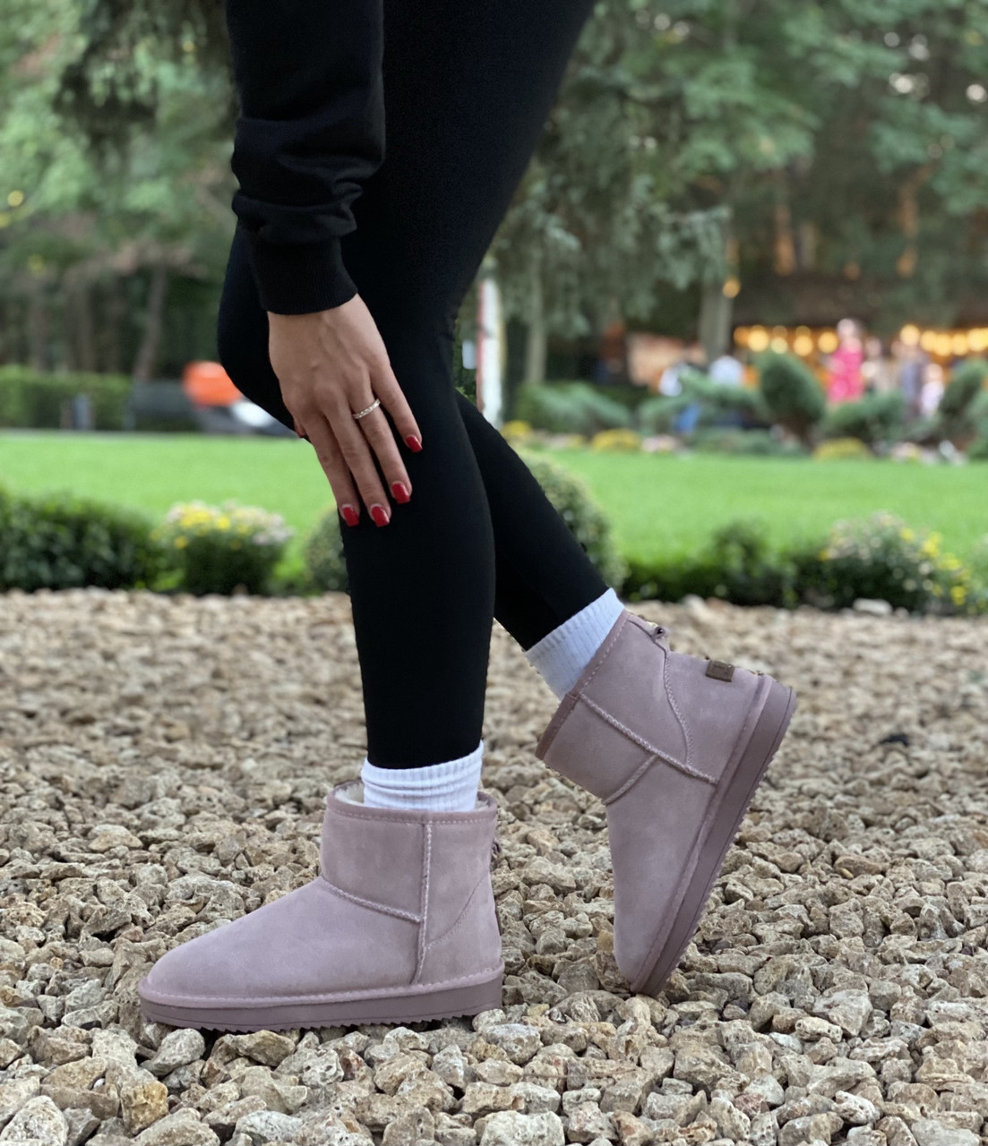 Уги жіночі зимові " ШКІРА " 6 пар у ящику рожевого кольору 36-41, фото 1