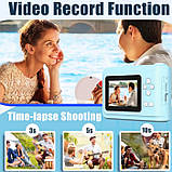 Фотоаппарат-принтер, Type-C, роз'єм для SD карти, фото, відео, ігры, 3 рулона бумаги, фото 3