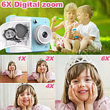 Фотоаппарат-принтер, Type-C, роз'єм для SD карти, фото, відео, ігры, 3 рулона бумаги, фото 2