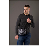 Сумка чоловіча через плече чорна 016В, фото 2