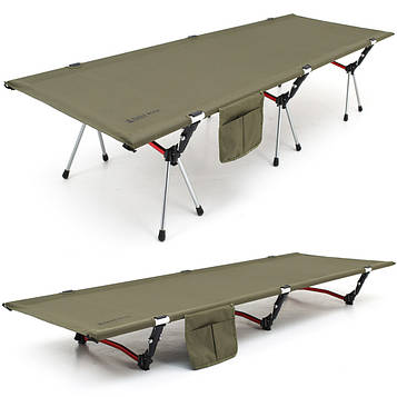 Ліжко складане Naturehike ультралегке NH19JJ006, алюміній, зелений