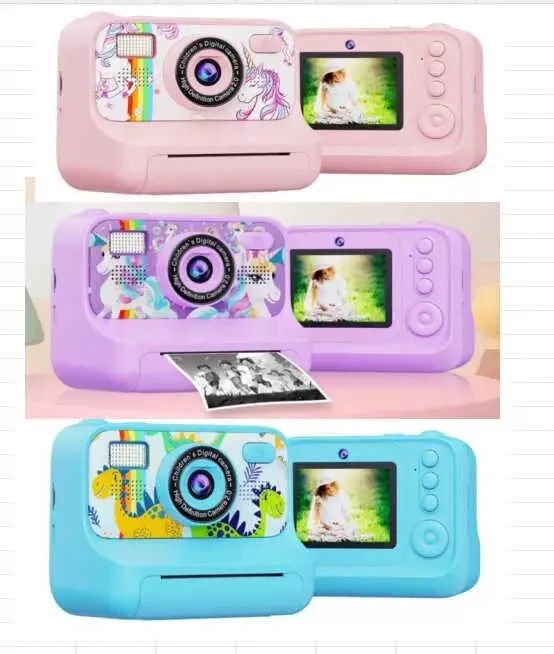 Дитячий цифровий фотоапарат-принтер C 72978 з миттевим друком , Type-C, слот для SD, 3 рулони, фото 1
