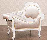 Крісло м'яке класичне в стилі Бароко Софа (преміум клас) натуральне дерево, фото 9