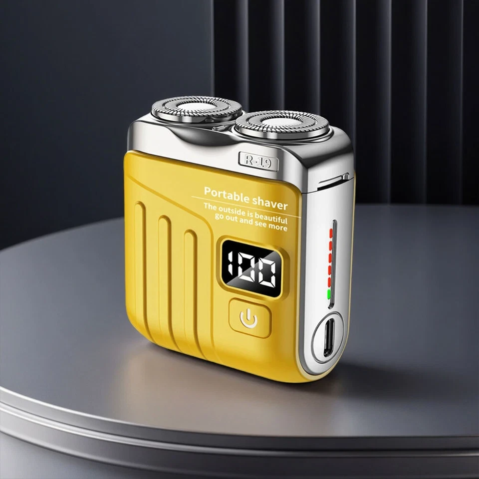 Електрична бритва USB акумуляторна міні-бритва для подорожей для чоловіків домашня бритва для подорожей, фото 1