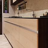 Ручка-профіль врізна Virno Lines 414/UP L=3000 чорний матовий, фото 4