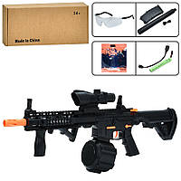 Автомат WH01A акум., стріляє водяними шарами, приціл, окуляри, USB, кор., 39-20-10,5 см.