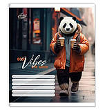 Зошит учнівський "Бріск" 96 арк. клітка ТВ-17 №2510 Обкладинка "Тварини в місті", фото 5