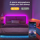 LUXONIC 16.4FT 5M Неонова світлодіодна стрічка, RGB світлодіодна стрічка, Bluetooth Гнучкий силіконовий неон з APP/пилемним, фото 2