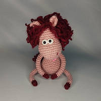 Лошадка в'язана іграшка ручна робота символ року лошадь кінь