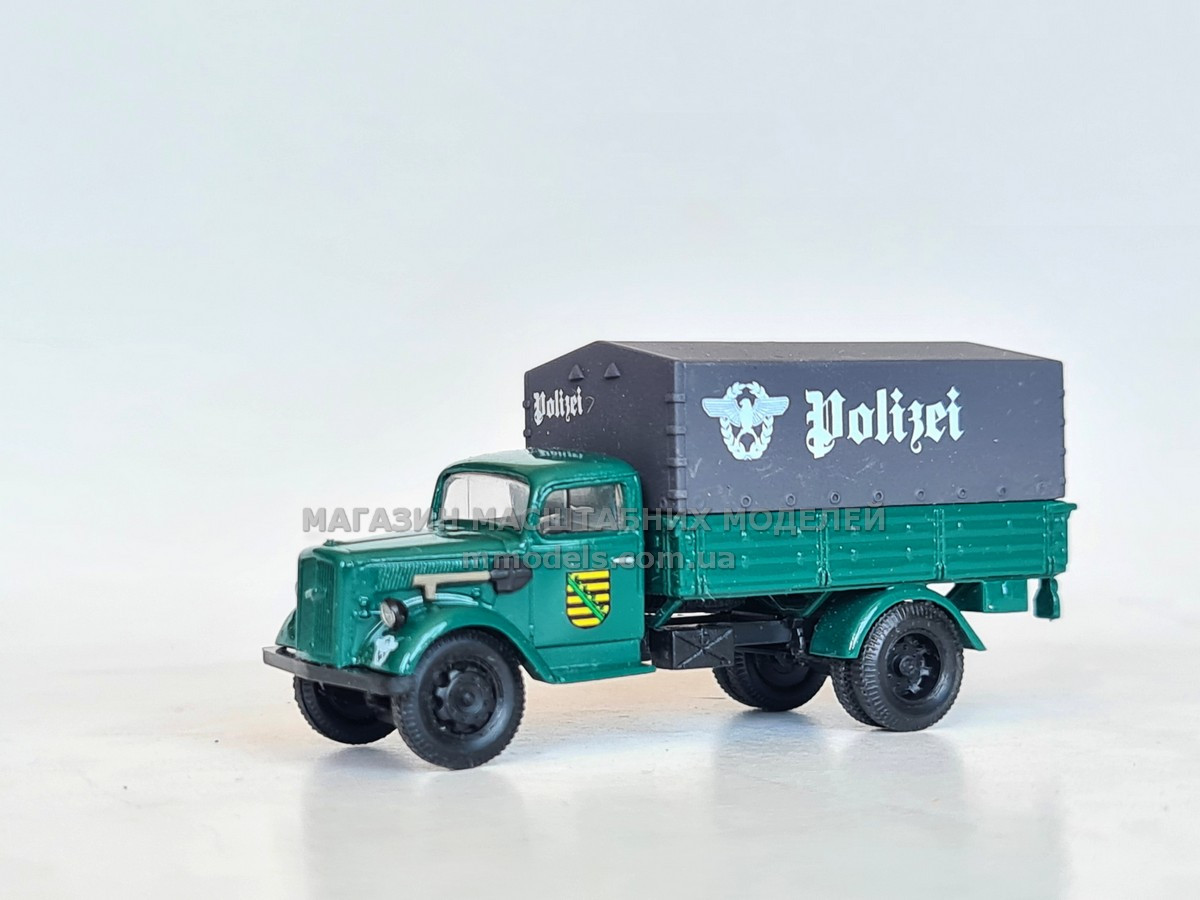 Масштабная модель автомобиля Opel Blitz Pr./Pl. Polizei., масштаба 1/87,H0, фото 1
