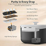 Поїлка для кішок Olfjurk, автоматична, об'ємом 3 л, для собак та кішок, зі знімним резервуаром. Легко чиститься. Підходить для кіш, фото 2