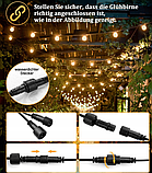 Струнний світлодіодний світильник Vanranger 30 м С40 Садова балконна тераса IP44, фото 4