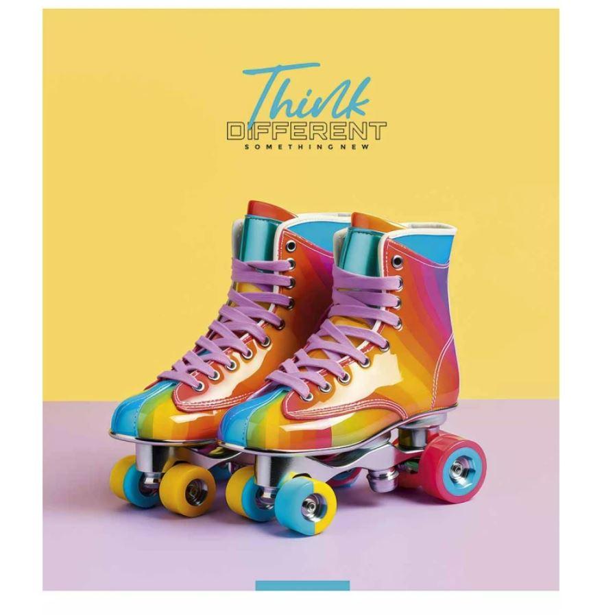 Зошит учнівський "Star" 96 арк. лінія 096-3395L "Think different" УФ-лак (для дівчаток), фото 1