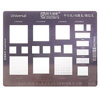 BGA — трафарет (для реболлінгу) Amaoe — діапазон 0,3 — 0,5 мм, товщина 0,12 мм