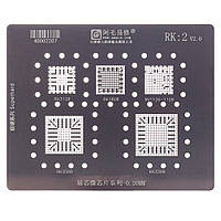 BGA — трафарет (для реболлінгу) Amaoe RK2 товщина 0.20 мм