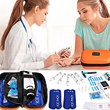 Термо-кейс для інсуліну - портативна сумка-холодильник для діабетиків з льодовими акумуляторами Помаранчевий, фото 3