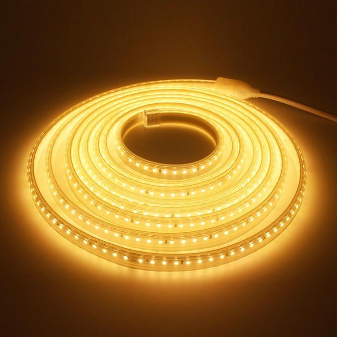 Світлодіодна стрічка Q.Laomi 3 м, суперяскрава стрічка 220 В 230 В пряме підключення, водонепроникна стрічка IP65 з вимикачем, фото 1