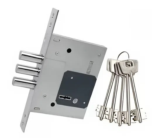 Сувальдний механізм замка CLASS 257L, BS60мм, хром (Китай)