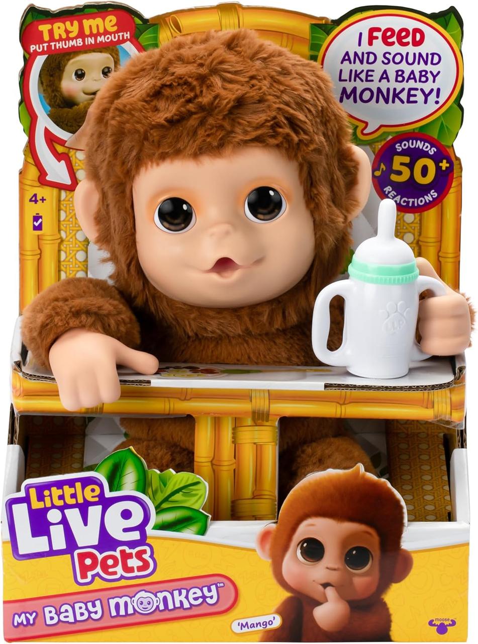 Іграшка Moose Little Live Pets My Baby Monkey Mango мавпочка Манго