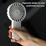 Ручний вентилятор DiseZeit - міні-портативний вентилятор з 3 швидкостями вітру, ручний вентилятор з телескопічним гачком, фото 2
