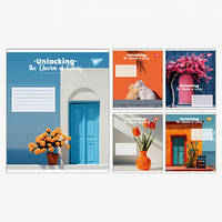 Зошит шкільний Yes 24 аркуша клітинка Charm of Colors (20)