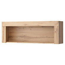 Полиця навісна 112 в вітальню з ЛДСП/МДФ Мортіз Дуб вотан Мебель Сервіс