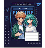 Зошит учнівський "YES" 48 арк. клітинка 767484 набір предметних (Anime, 9 видів) гібридний лак, фото 3