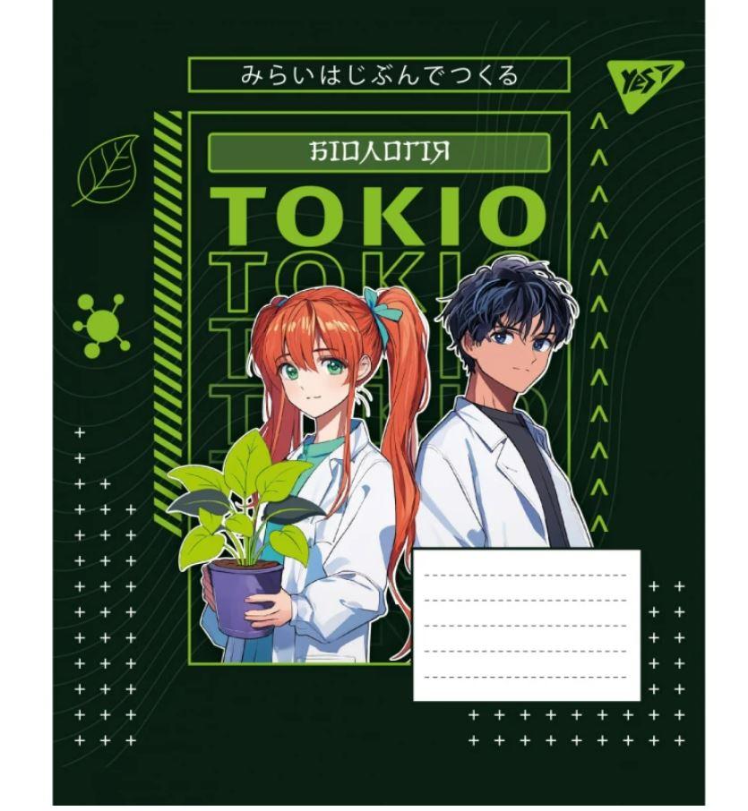 Зошит учнівський "YES" 48 арк. клітинка 767484 набір предметних (Anime, 9 видів) гібридний лак, фото 1