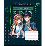 Зошит учнівський "YES" 48 арк. клітинка 767484 набір предметних (Anime, 9 видів) гібридний лак, фото 8