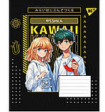Зошит учнівський "YES" 48 арк. клітинка 767484 набір предметних (Anime, 9 видів) гібридний лак, фото 7